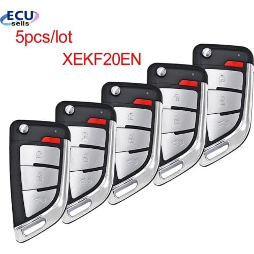 5pcs X Xhorse XEKF20EN VVDI Super Remote with XT27A01 XT27A66 Chip Work for VVDI2 /VVDI Key Tool Max