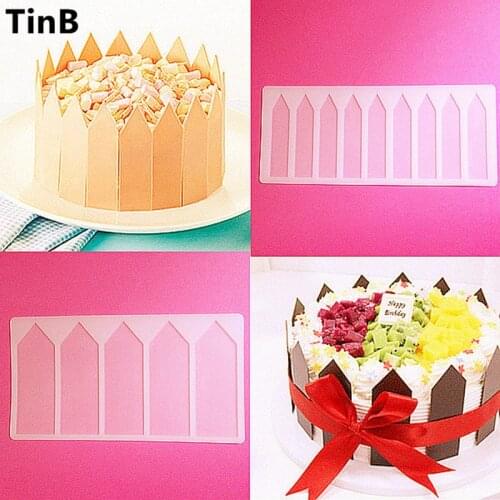 NEW DIY 3D Fence Shape Silicone Chocolate Mold Bakeware Birthday Cake Cookie Decorating Tools Chocolate Mould Stencil Muffin Pan