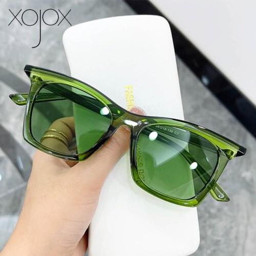 XojoX Brand Design Sunglasses for Women Men Vintage Square Sun Glasses Ladies Cat Eye Eyewear 2021 Fashion Eyeglasses