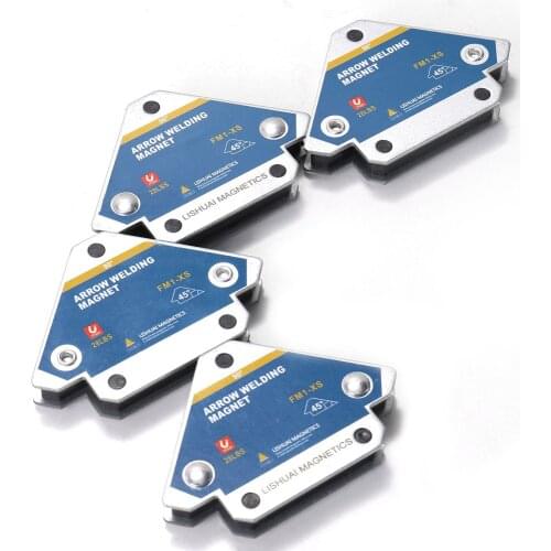 Welding Fixer 4pcs Magnetic Welding Fixer 45° 90° 135° Multi-angle Magnet Weld Positioner Ferrite Auxiliary Locator Tools