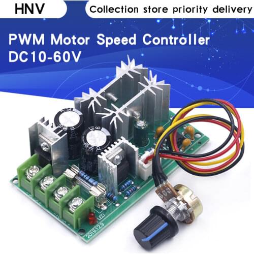 DC10-60V DC 10-60V Motor Speed Control PWM Motor Speed Controller Switch 20A Current Voltage regulator High Power Drive Module