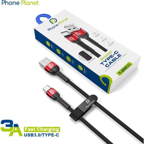 Phone Planet Fast Charger USB Type C Cable For Samsung S20 S21 Xiaomi POCO Huawei P40 Mobile Phone USB-C Cables Charging Cord