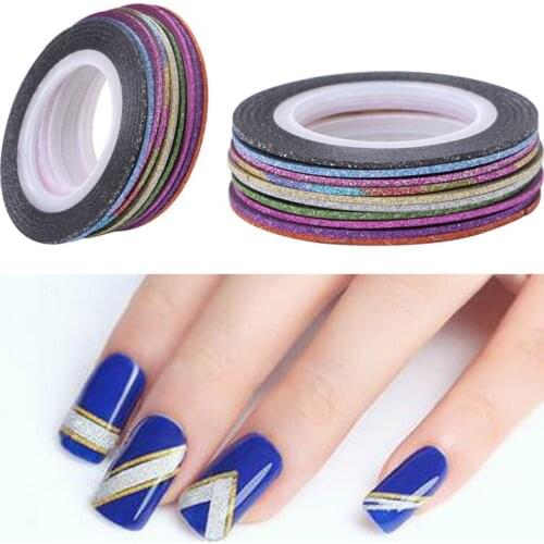 1mm Roll Striping Tape Line DIY Nail Art Tips Decal Decoration Sticker Tool R3MF