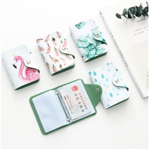 1 Piece Cartoon Kawaii Pretty Bank Credit Card Holder Bus Card Case Women Men Fashion Card Bags Stationery