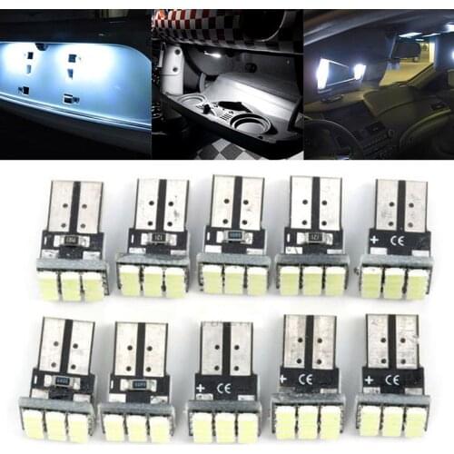 10pcs/lots T10 2825 192 194 168 W5W 12LED Car License Plate Tail Light Bulb White