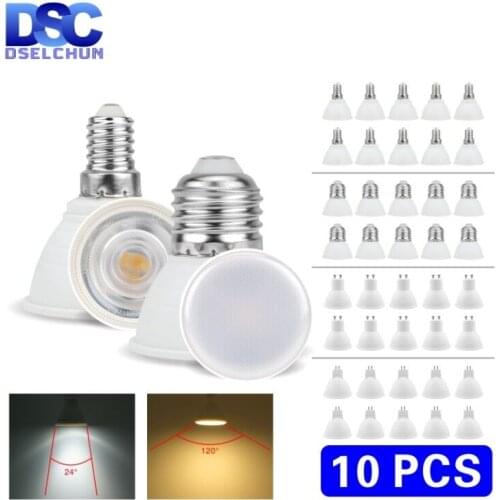 10pcs Lampada LED Bulb MR16 GU5.3 GU10 E27 E14 6W 220V-240V Bombillas LED Lamp Spotlight Lampara LED Spot Light 24/120 degree