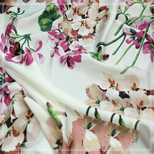 145x100cm sateen flower print fabrics For wedding dress,sheet curtains dolls shabby chic Bedding Textile,upholstery fabric