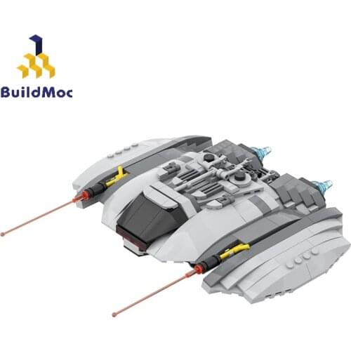 BuildMoc Military Ship Movie Cylon-Raider 1978 Fighters Building Blocks MOC City Space Station Spaceship Bricks Toy For Children