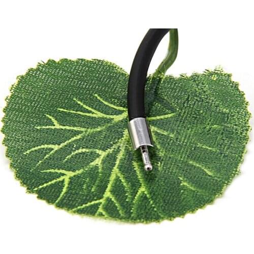 3mm Black Rubber Cord Necklace With Stainless Steel Closure 24 Inch U2JF