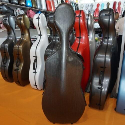 Factory outlet store carbon fiber cello case 4/4 cello hard case 3.6kg CC-12
