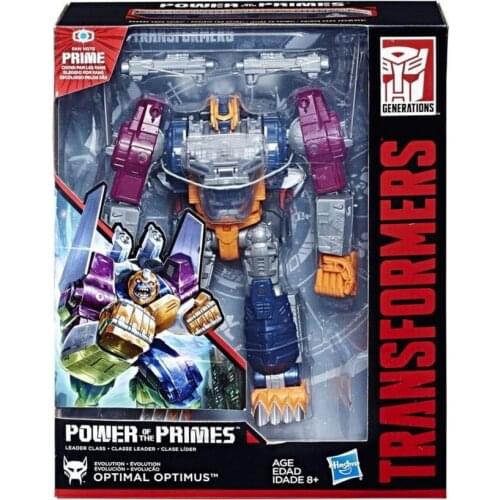 25cm Hasbro Transformers Toys US Version Power of The Primes L Grade Four Variants Maximals Optimus Prime Action Figure Model