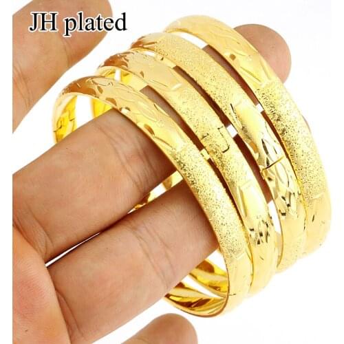 JHplated Wide Bracelets