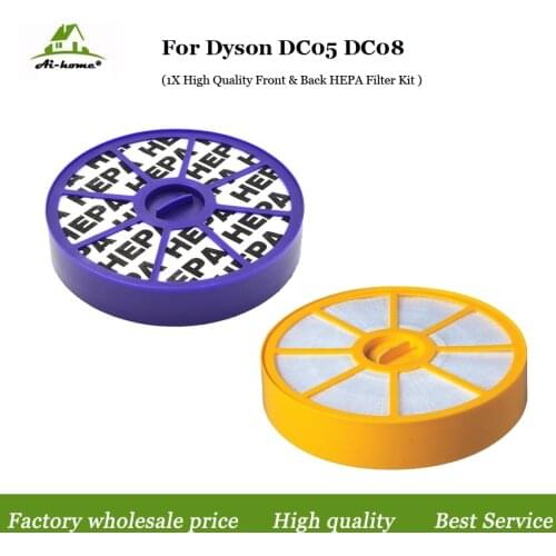 Front & Back HEPA Filter Kit for Dyson DC05 DC08 DC15 Pre & Post ,upper & lower Motor Allergy Vacuum Replacement