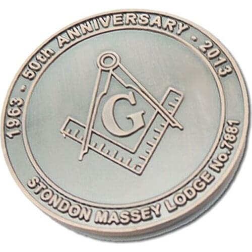 Low Price Masonic coins hot sale custom american commemorative coins High Polish brass Masonic Coin