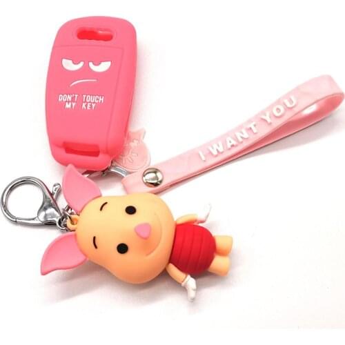 New design word Dont Touch My Key 3 Button Silicone Car Remote Key Fob Shell Cover Case For Audi A1 S1 A3 S3 A4 A6 RS6 TT Q3 Q7