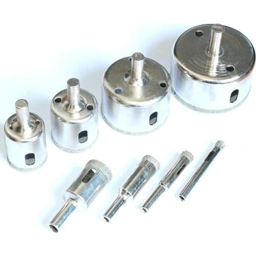 Glass Hole Opener Trepan Diamond Core Coating Diamond Hole Saw Drill Bit Tool For Tool Extractor Tile Marble Glass Ceramic