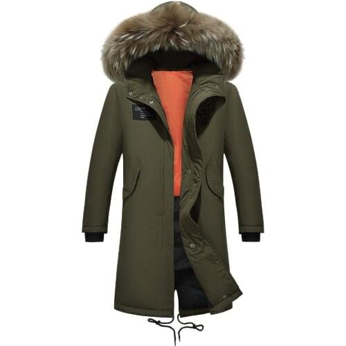 Parka Men Coats Winter Jacket Men Thicken Fur Hooded Outwear Warm Coat Top Brand Clothing Casual Mens Coat Veste Homme Tops