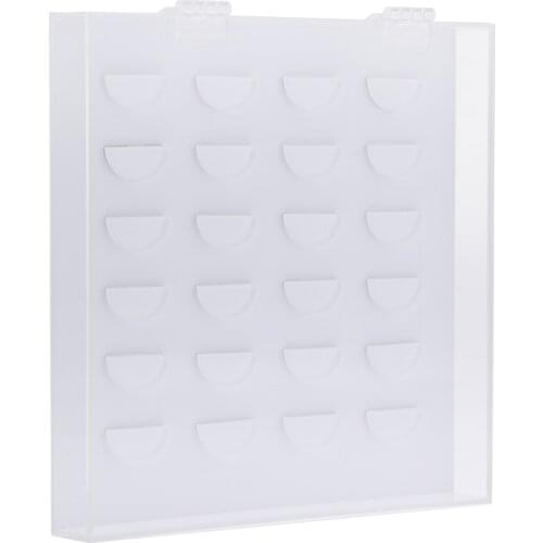 Clear Acrylic False Eyelash Storage Case Makeup Glue Pallet Box