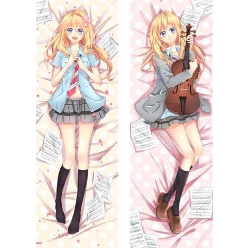 Shigatsu wa kimi no uso anime Characters miyazono kaori throw pillow cover Your Lie in April body Pillowcase