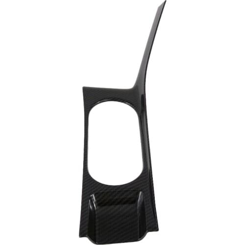 For Hyundai Sonata DN8 2020 2021 Carbon Fiber Style Front Center Console Cup Drink Holder Cover Trim Bezel