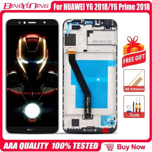 For Huawei Y6 2018 LCD Display With Touch Screen Assembly Replacement For Huawei Y6 Prime 2018 LCD Digitizer With Tools