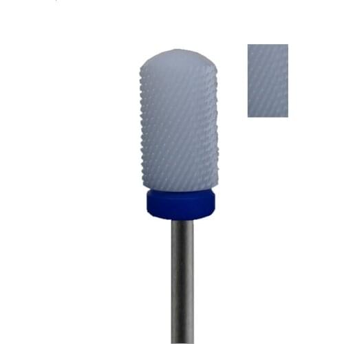 1pcs White Ceramic Nail Drill Bit - Large Smooth Top Bit - M