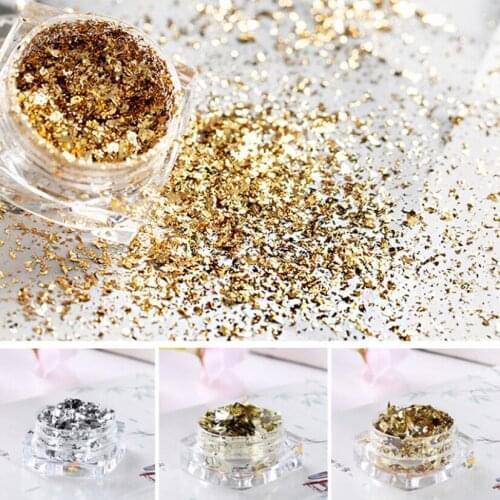 3ml/Box DIY Epoxy Resin Crafts Accessory Gold Foil Silver Foil Colorful Handmade Crafts Decorative Material DIY
