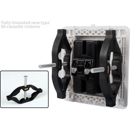 86 Type dark box Cassette Repairer wall mount Switch Socket Bottom box Fast Recovery Support fixed Rod Electrician Accessories
