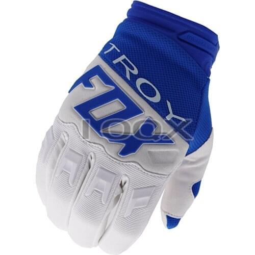 Free Shipping Troy Fox Motocross Racing Gloves Mens Off-road MX MTB Mountain Bike Downhill Full Finger Gloves Motorcycle Gloves
