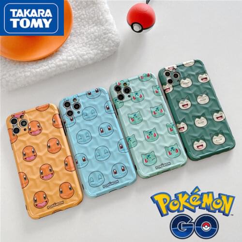 TAKARA TOMY Pokemon Jenny Tortoise Fire Dragon Phone Case for IPhone 7/8P/X/XR/XS/XSMAX/11/12Pro/12min Phone Couple Case Cover