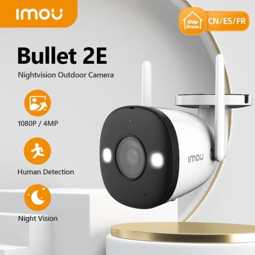 Dahua Imou Full Color Night Vision Camera Bullet 2E 1080P WiFi Outdoor Waterproof Home Security Human Detect Ip Camera