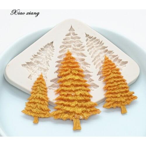 DIY Christmas Tree Silicone Cake Mold For Baking Accessories Cake Decorating Tools Resin Molds Kitchen Baking Tools FM1286