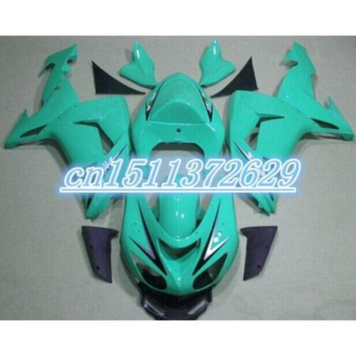 Dor- hot sales Fairing for KAWAAKI ZX10R 06-07 green black ZX-10R 2006-2007 10R 06 07 ZX 10R 2006 2007