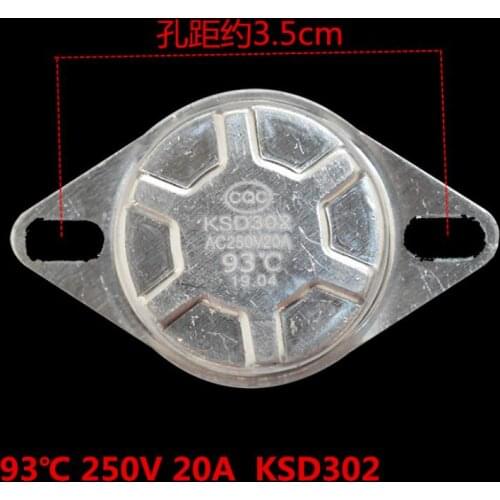 KSD302 93℃ thermostat temperature control switch Electric Water Heater Parts