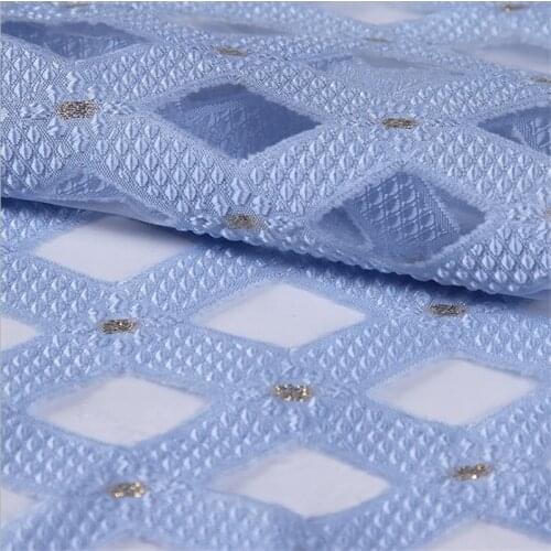 Lace59 100x150cm 11Colors Fashion Summer Dress Lace Fabric Solid Diamond Shaped Hollowed-out Mesh Jacquard Wedding Dress Fabrics