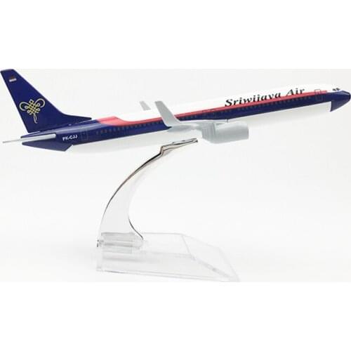 16CM Airplanes Model Indonesia Sriwijaya Air Boeing B737 Plane Model Alloy Diecast Aircraft Model Toys Collectible Decoration