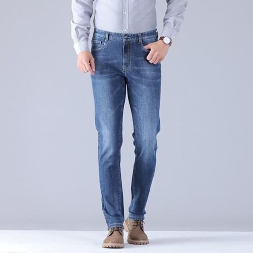 Brand Jeans For Men Slim Fit Pants Classic 2019 Jeans Male Denim Jeans Designer Trousers Casual Skinny Straight Elasticity Pants