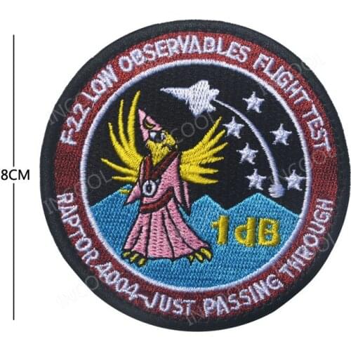 3D Embroidery Patch Flight Test Military Patch Tactical Emblem Badges Appliques Combat Air Force Embroidered Patches