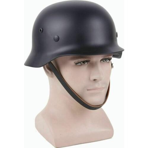 WW2 GERMAN ELITE WH ARMY M35 M1935 STEEL HELMET BLACK OUTDOORS MILITARY WWII