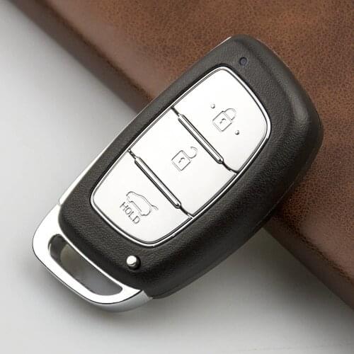OkeyTech 433mhz PCF7945 Chip 3 Button Car Smart with Insert Uncut Blade Remote Key for Hyundai IX35 2015+ FCC ID 95440-2S610