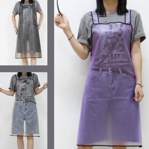 Transparent PVC Waterproof Apron Professional Hair Apron With Pocket Pet Shop Work Apron Hairdressing Pinafore Apron G1004