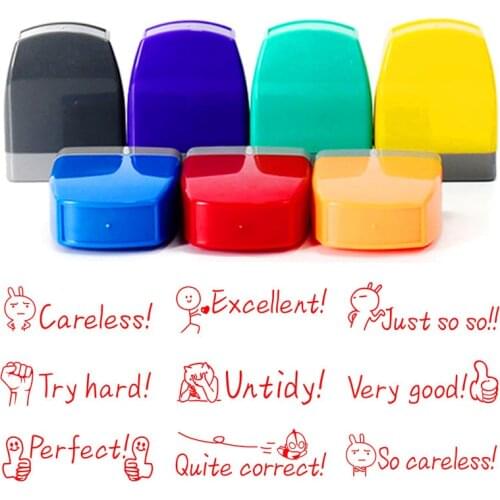 School customized photosensitive seal teacher comments students encourage the production of various languages to produce LOGO