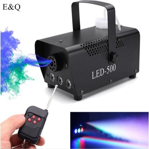 Stadium Rook Ejector Draadloze Controle 500W Rookmachine Rgb Kleur Led Fog Machine Led Fogger Voor Dj Party Led stage Licht