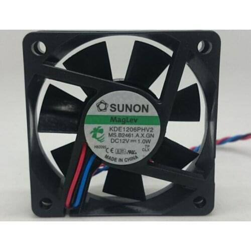 SUNON 6015 fan 1W 6CM 12V ultra quiet cooling fan KDE1206PHV2