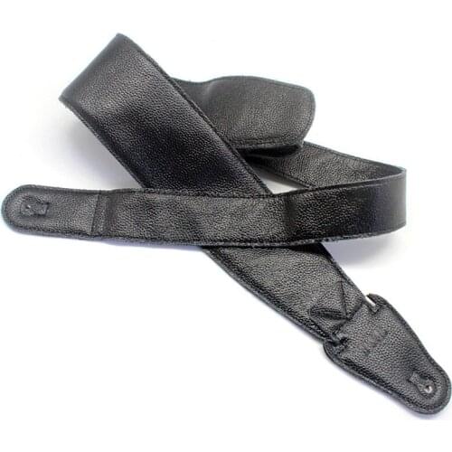 Olid Color Genuine Leather Guitar Strap Widen Shoulder Belt Adjustable for Acoustic Classical Electric Folk Guitar Bass Ukulele