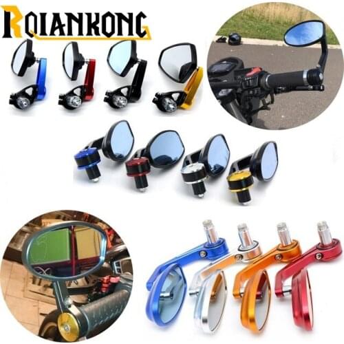 7/8" 22 Motorcycle Mirror dirt pit bike motocross Rear View Mirror for kawasaki versys 650 ninja 300 suzuki sv 650 honda