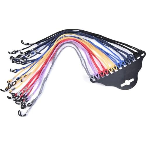 1/12pcs/Lot 60CM Multicolor Nylon Glasses String Cord Holder Sunglasses For Tavel Eyeglasses Lanyard Neck Rope Strap
