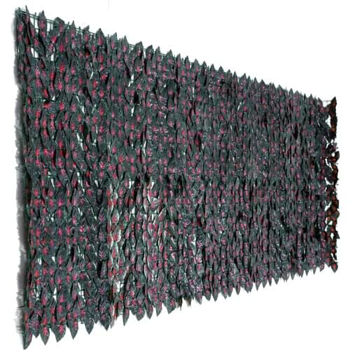 1*3M Artificial Ivy Leaf Hedge Screening Roll Green Leaf Privacy Fence Balcony UV Protection For Outdoor Garden Decoration