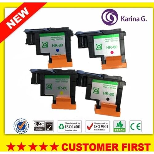 1Set Remanufactured printhead for hp 80 HP80 C4820A C4821A C4822A C4823A print head for Designjet 1000 1050c 1055cm printer