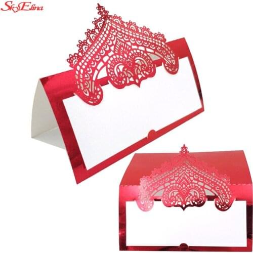 10Pcs/lot 9*9cm Laser Cut Seat Card Wedding Favors Table Centerpieces Number Name Card Place Cards Name Place Cards 7ZSH935